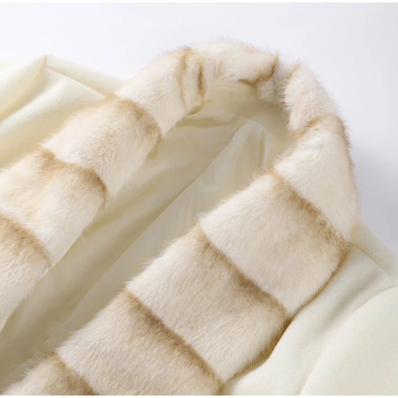 Frosted Cloud Coat– Dreamy Lace-Up Luxury