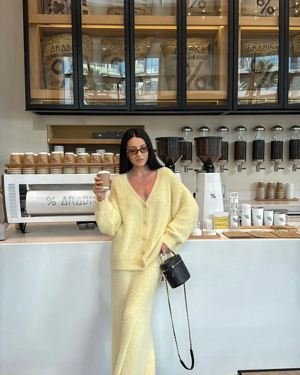 The Adrastine Set – Single-Breasted Knit Co-ord