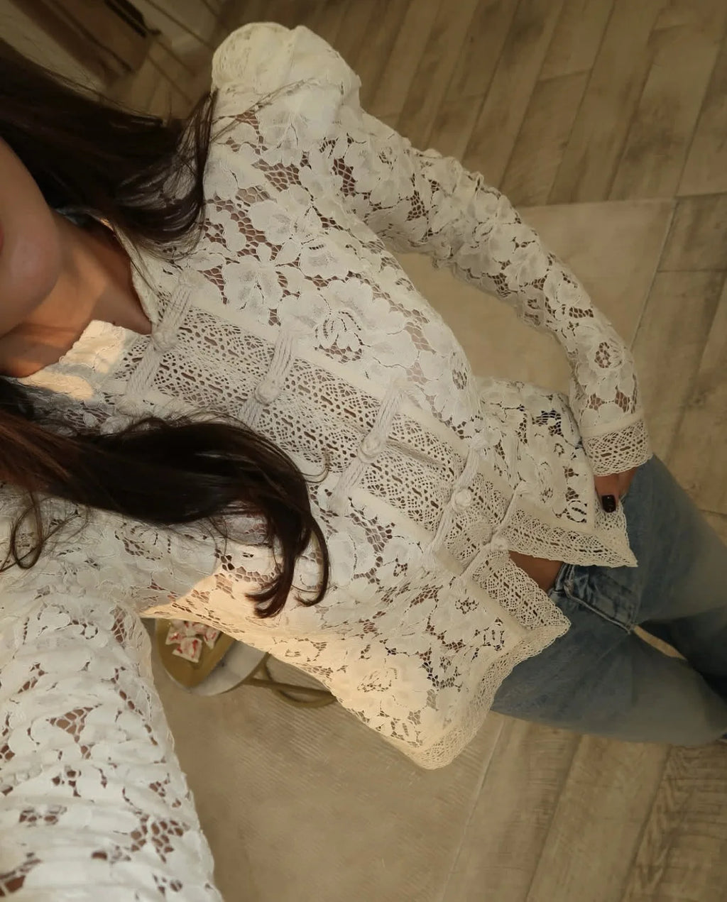 Ophelia Vintage Lace Shrug