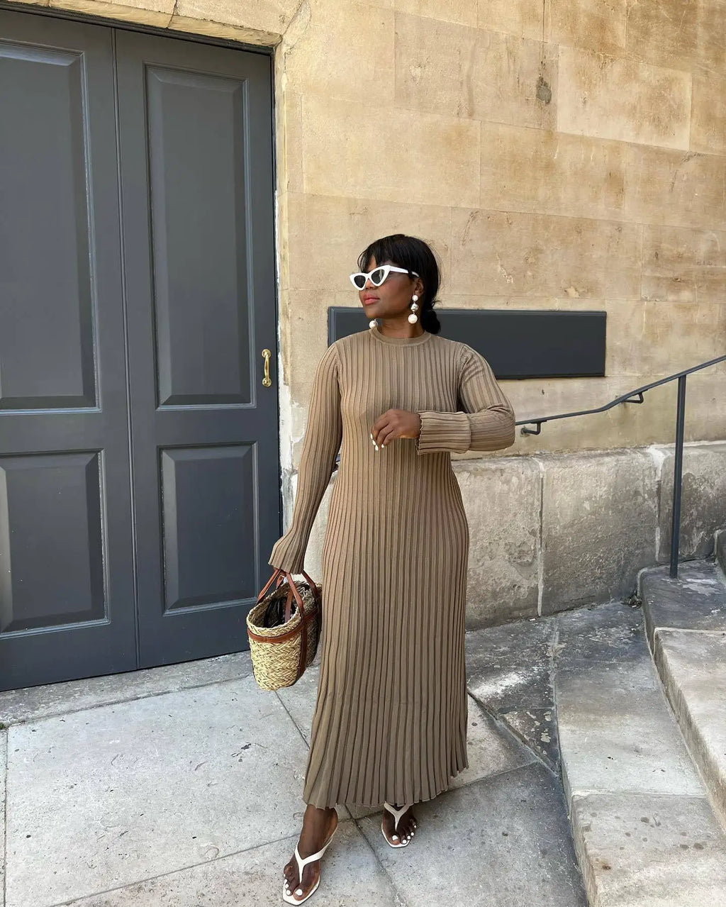 Isolde Elegant Loose Knit Dress