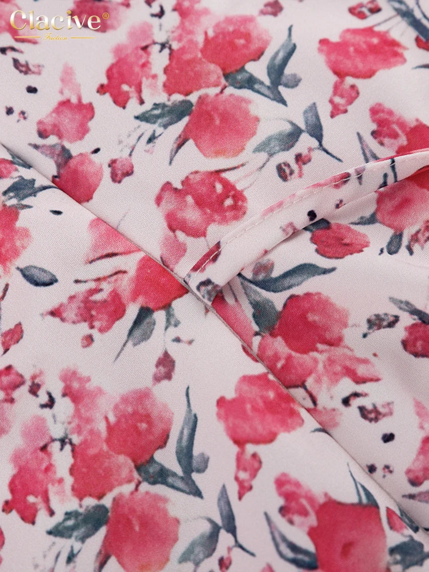 Petale Noir - Floral Doll-Collar Midi