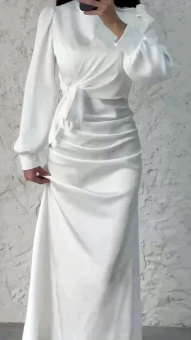 Lysandra Slim Satin Evening Dress