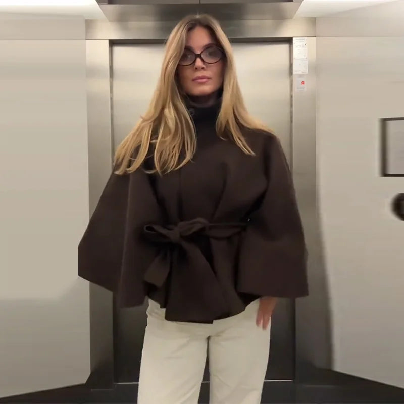 Sabine 1975 Classic Wool Blend Cape