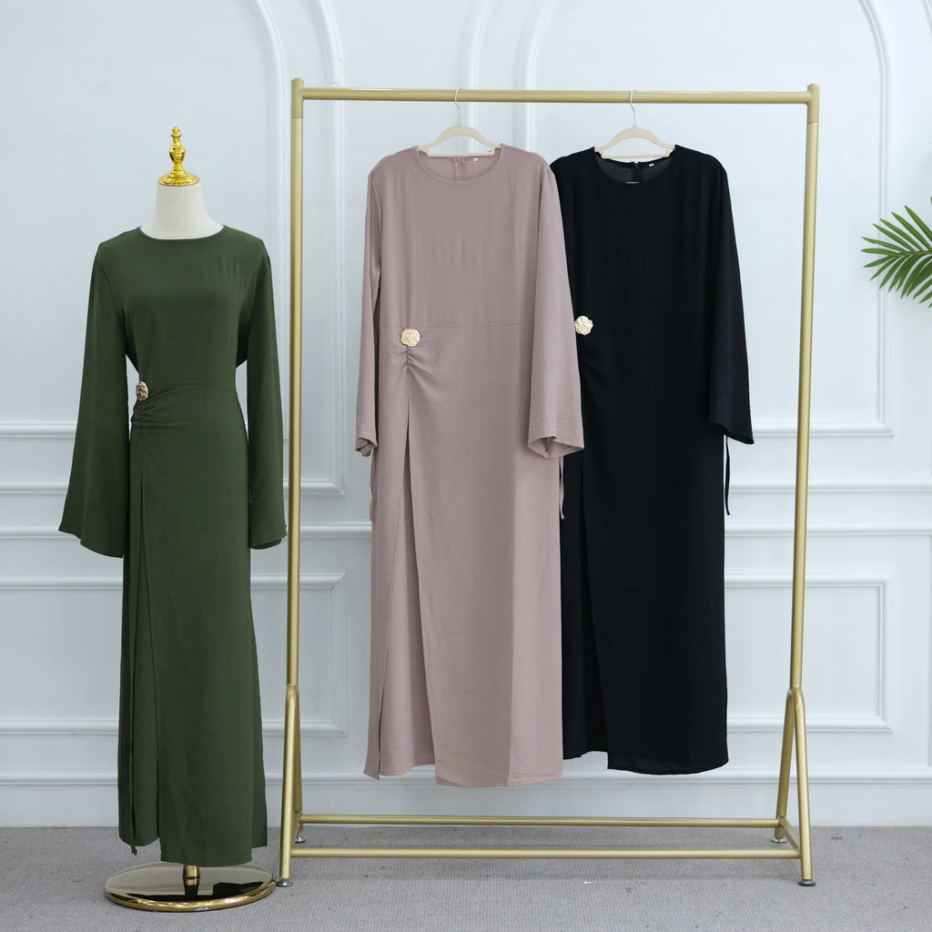 Arabic-Inspired Flow Robe with Draped Silhouette