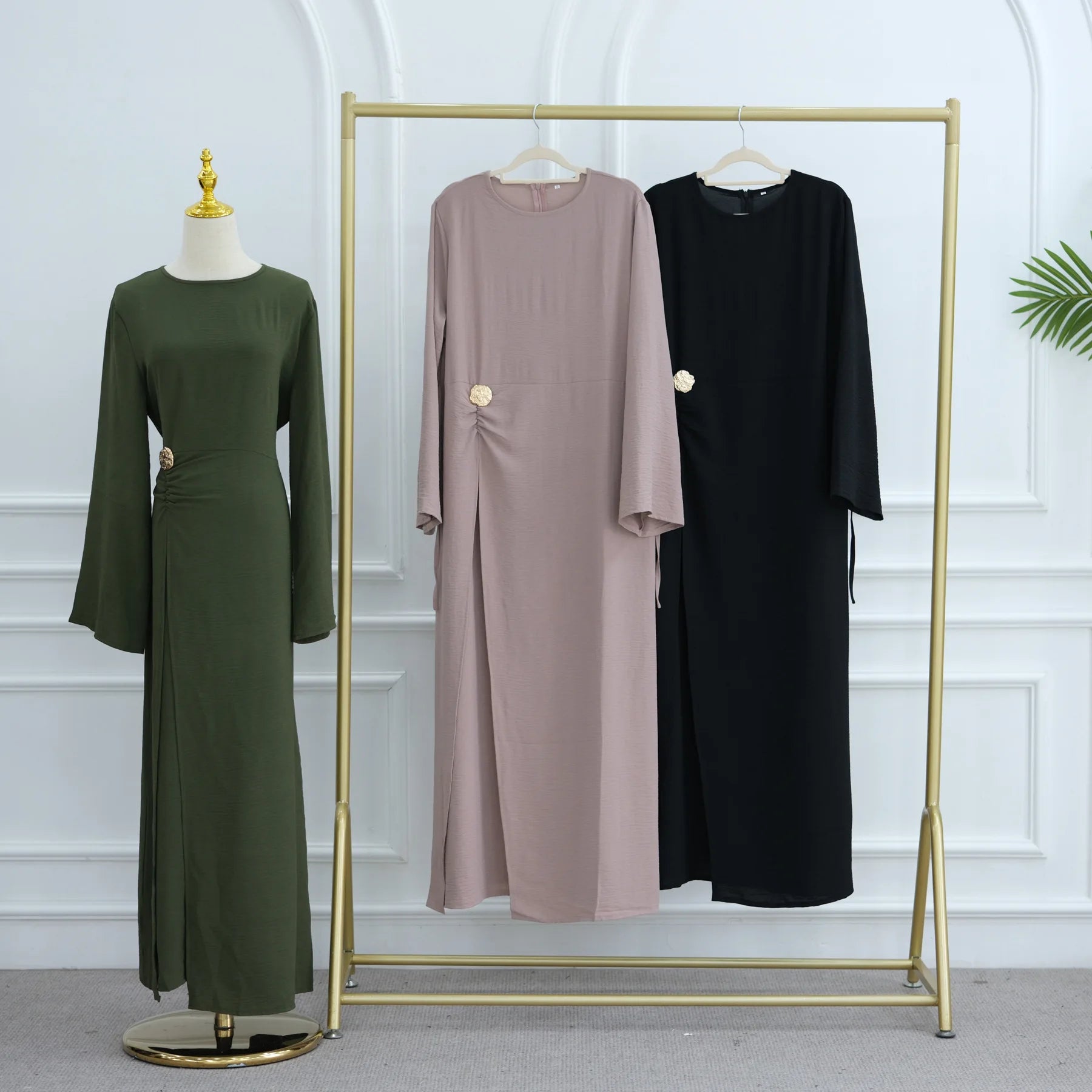 Arabic-Inspired Flow Robe with Draped Silhouette