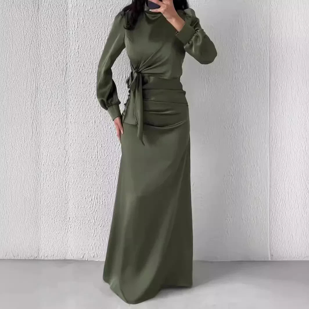 Lysandra Slim Satin Evening Dress