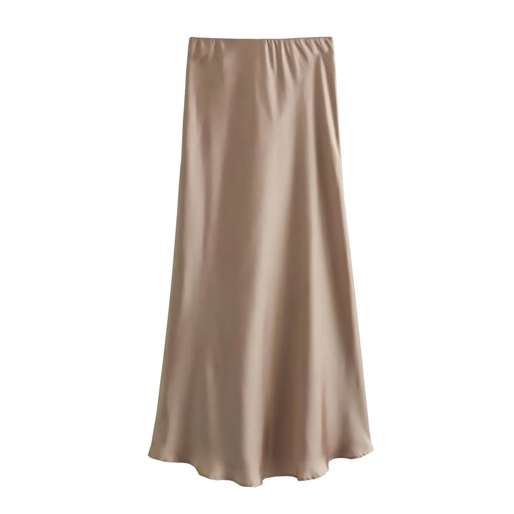 The Marcelline European Satin Midi