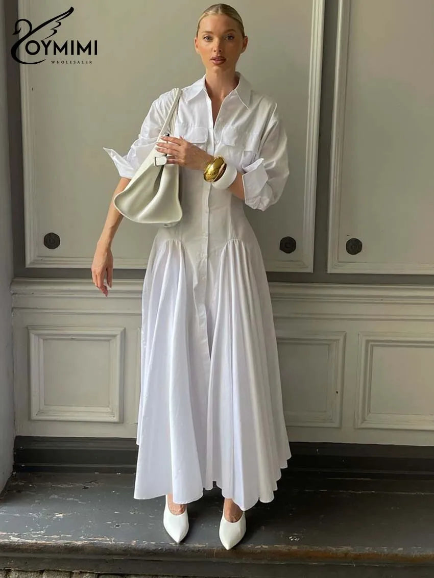 [Celestine Lapel Maxi Dress]