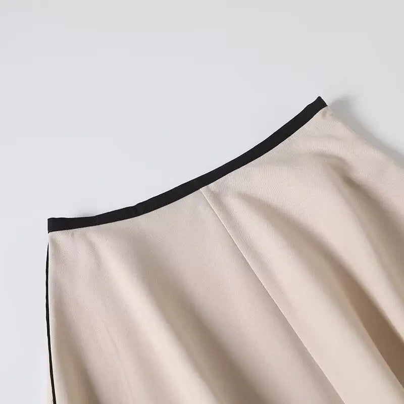 The Arabella Contrast Side-Zip Skirt