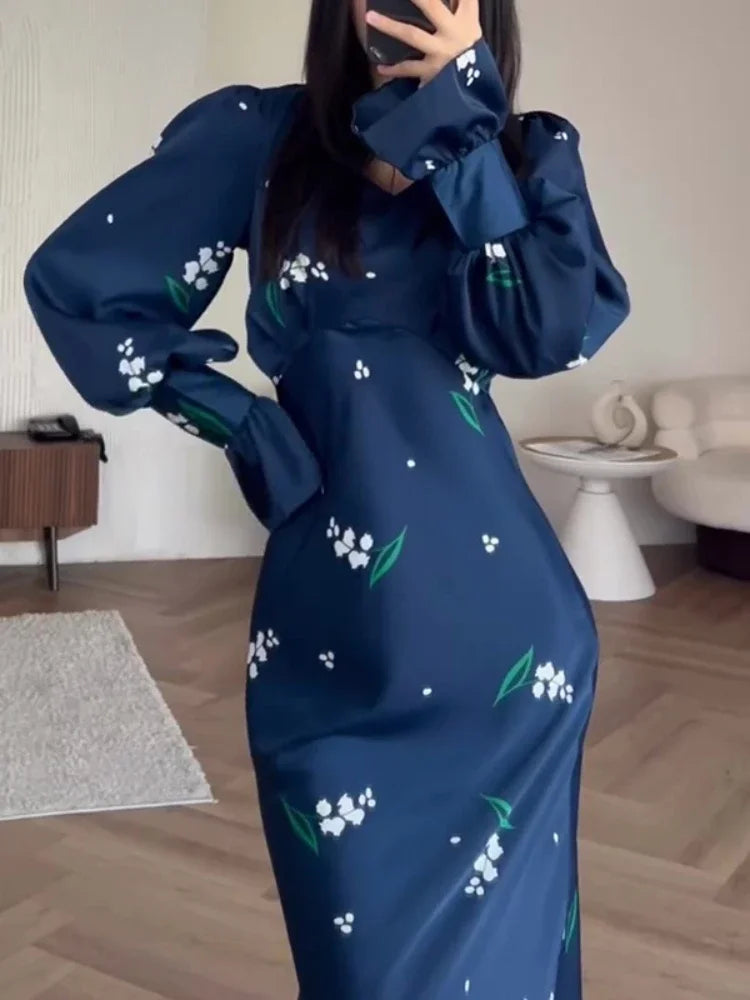 The Luminara Robe –  with Sculpted Waist and Royal Presence