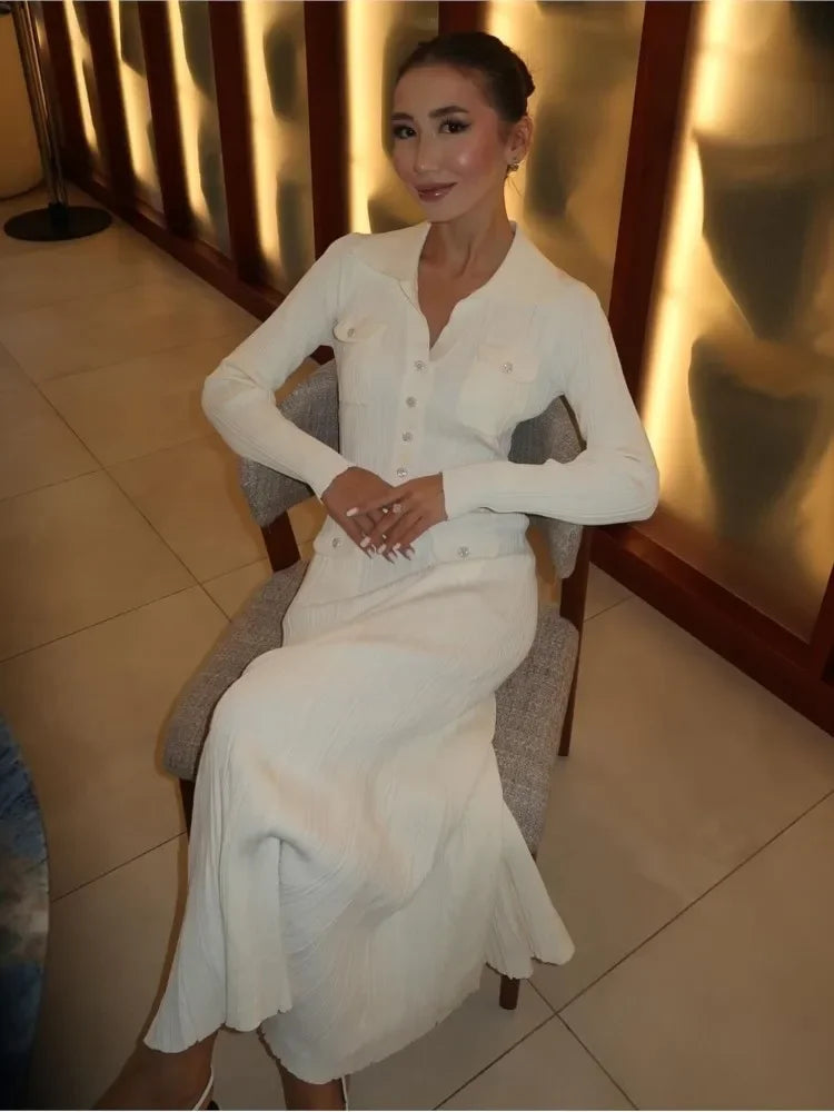 The Elowen Slimming Knit Gown