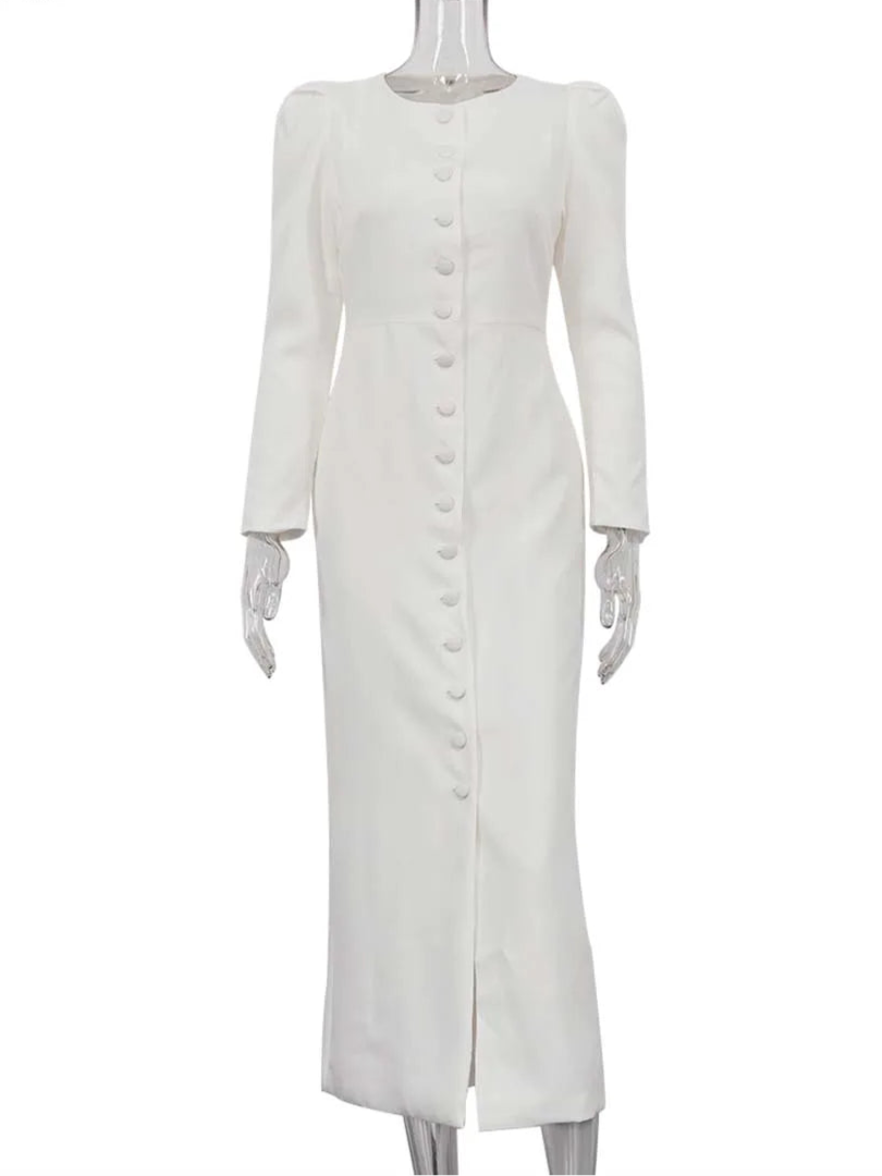 Saphira Classic O-Neck Dress