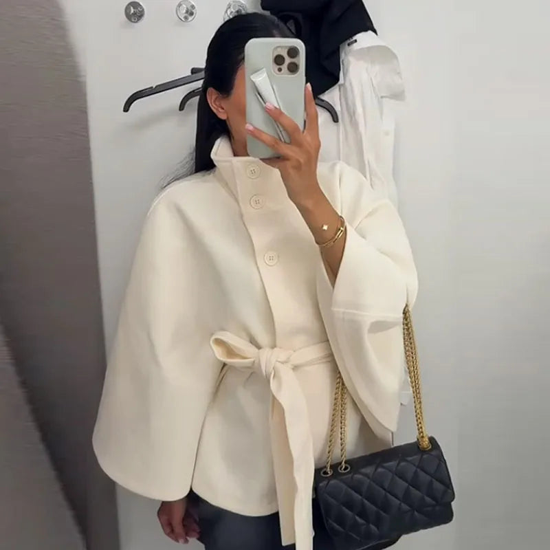 Sabine 1975 Classic Wool Blend Cape