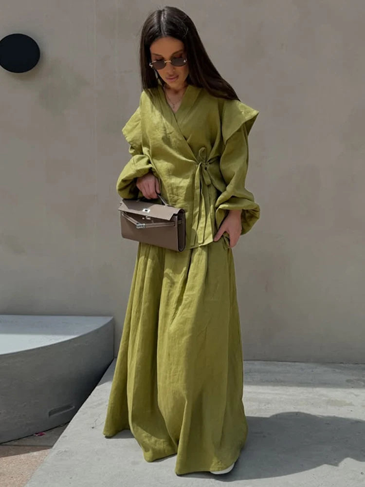 Soft Cotton-Lined V-Neck Summer Dream Set