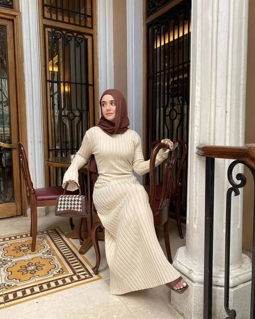Isolde Elegant Loose Knit Dress