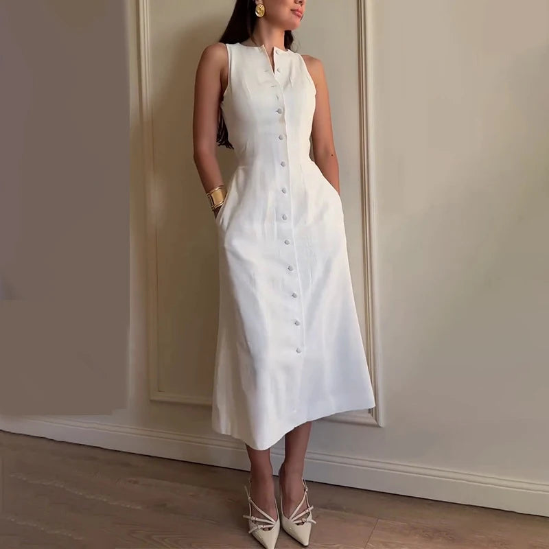 Marivelle Lace-Up Resort Dress