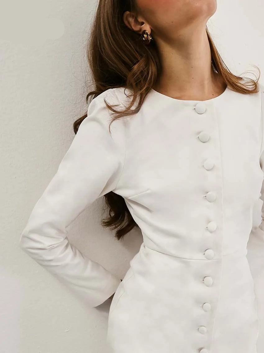 Saphira Classic O-Neck Dress