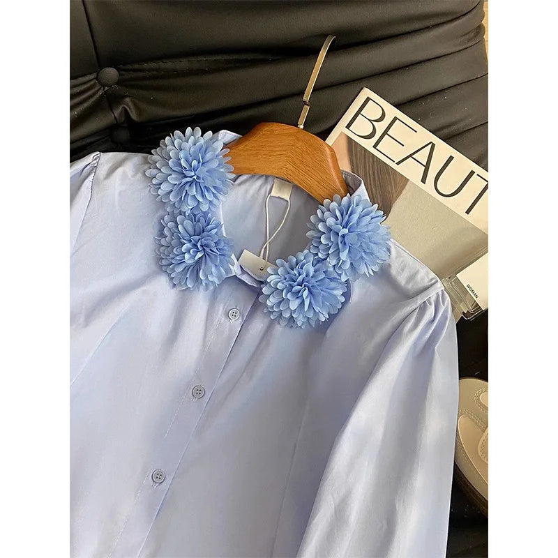 The Florianne Polo Shirt– Vintage-Inspired Floral Collar Shirt