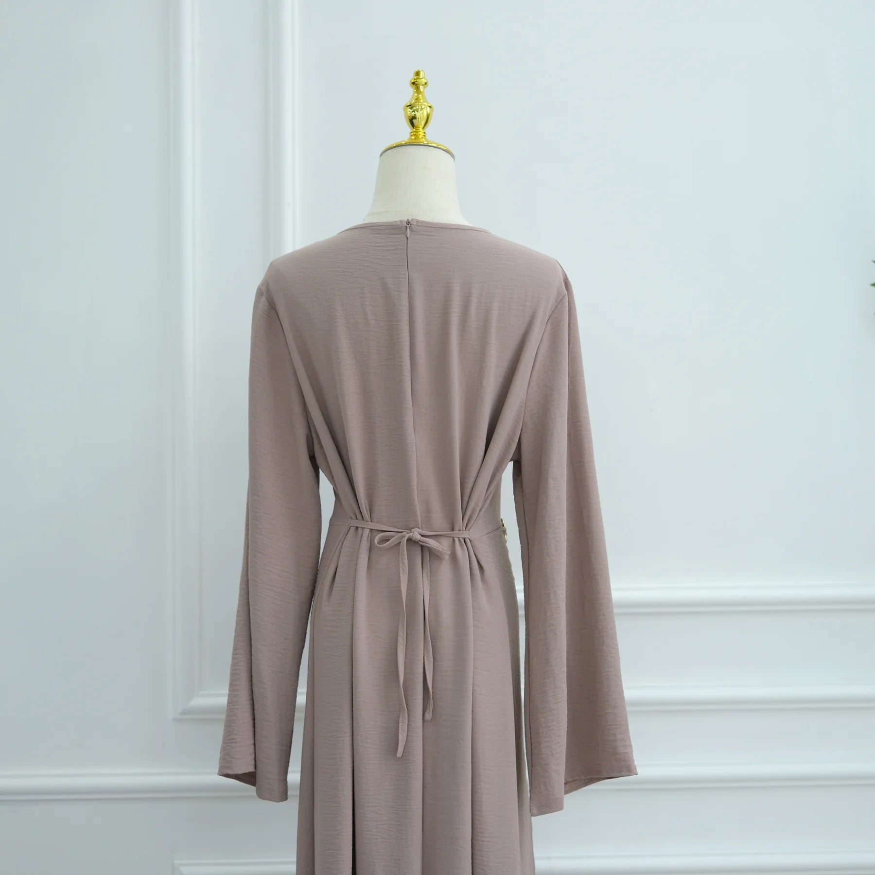 Arabic-Inspired Flow Robe with Draped Silhouette
