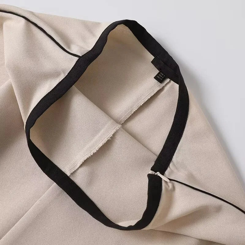 The Arabella Contrast Side-Zip Skirt