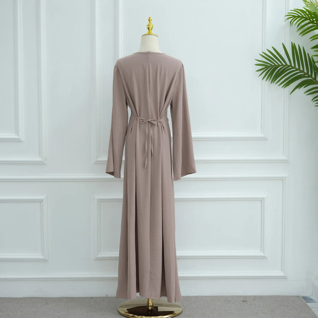Arabic-Inspired Flow Robe with Draped Silhouette