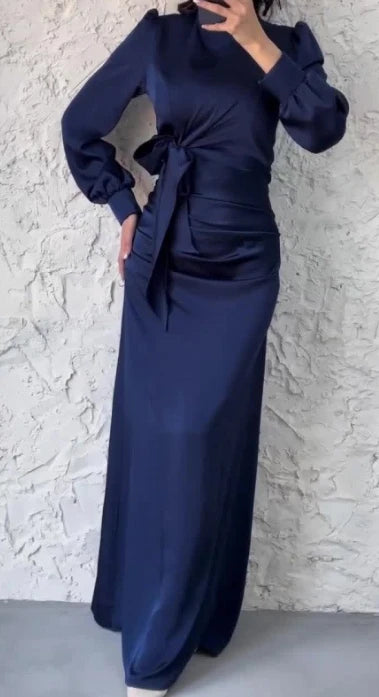 Lysandra Slim Satin Evening Dress
