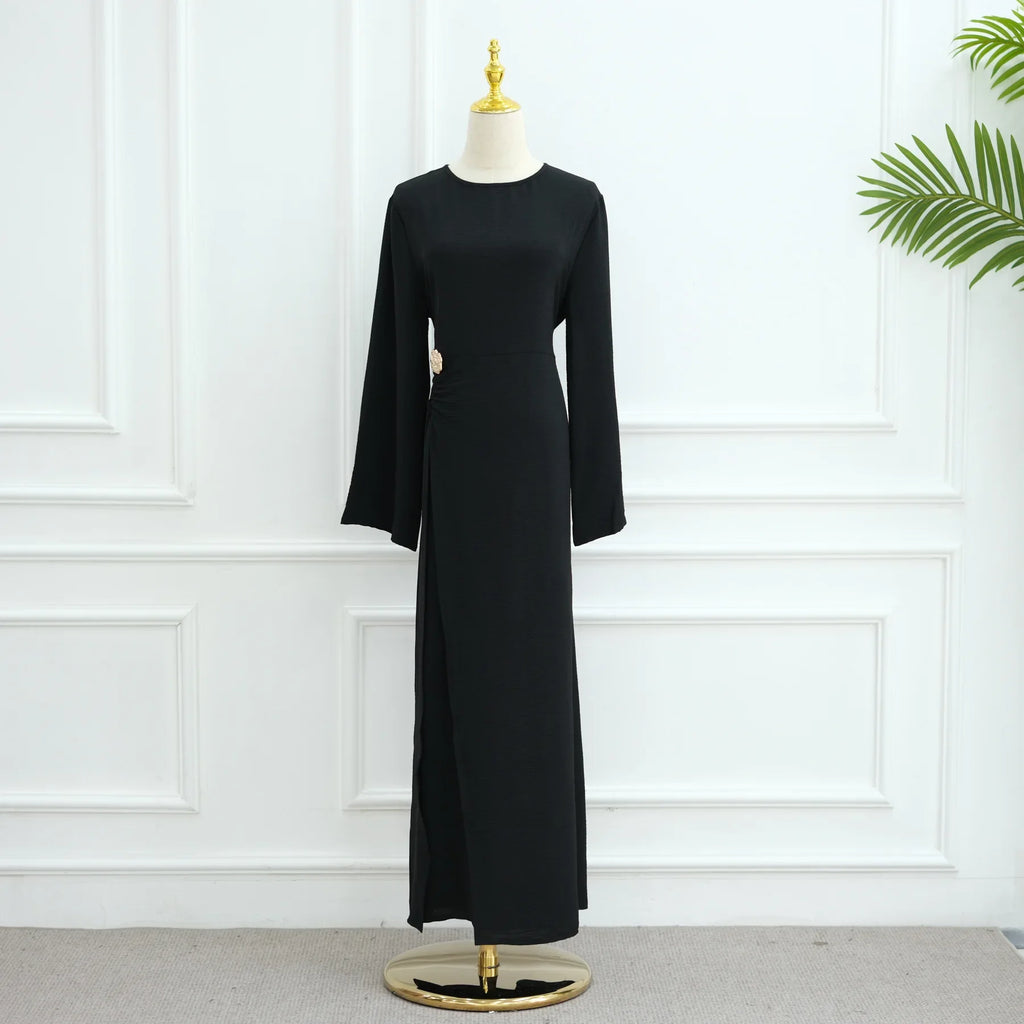 Arabic-Inspired Flow Robe with Draped Silhouette
