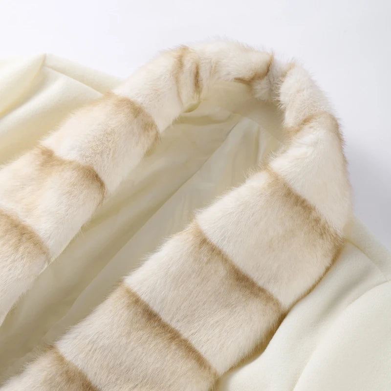 Frosted Cloud Coat– Dreamy Lace-Up Luxury