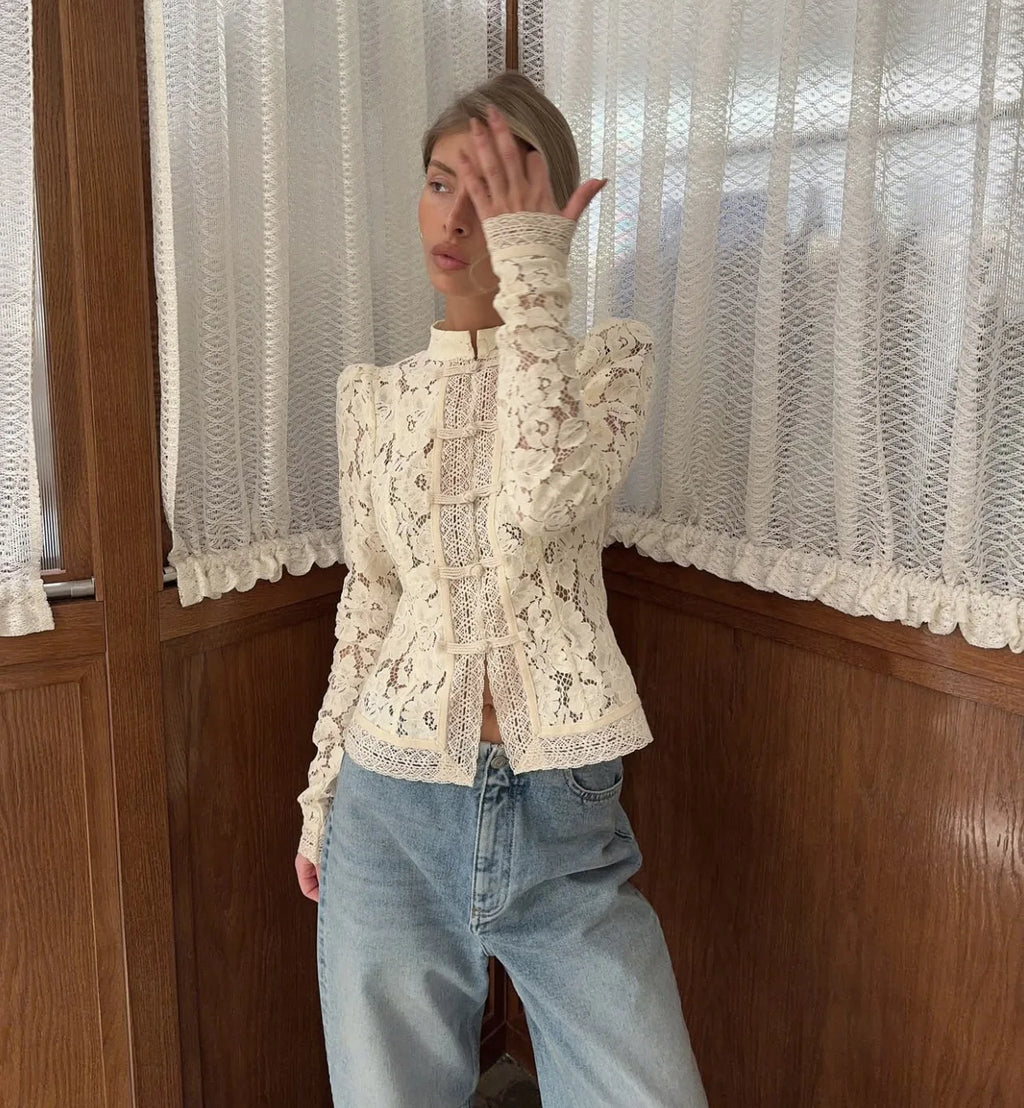 Ophelia Vintage Lace Shrug