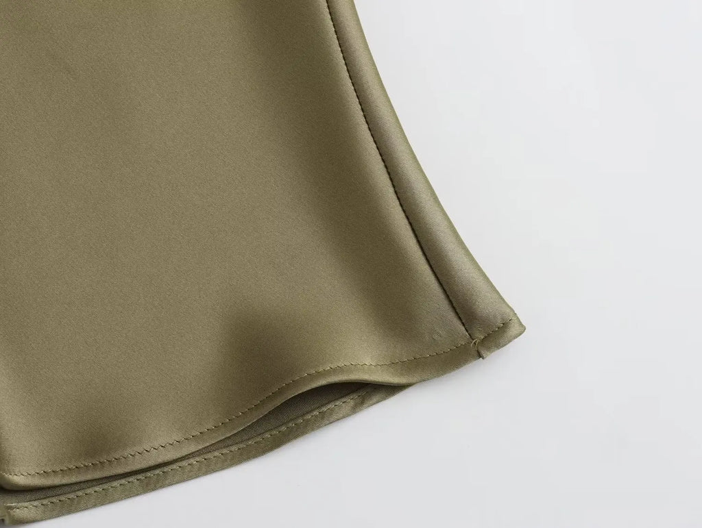 The Marcelline European Satin Midi