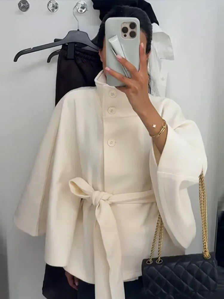 Sabine 1975 Classic Wool Blend Cape