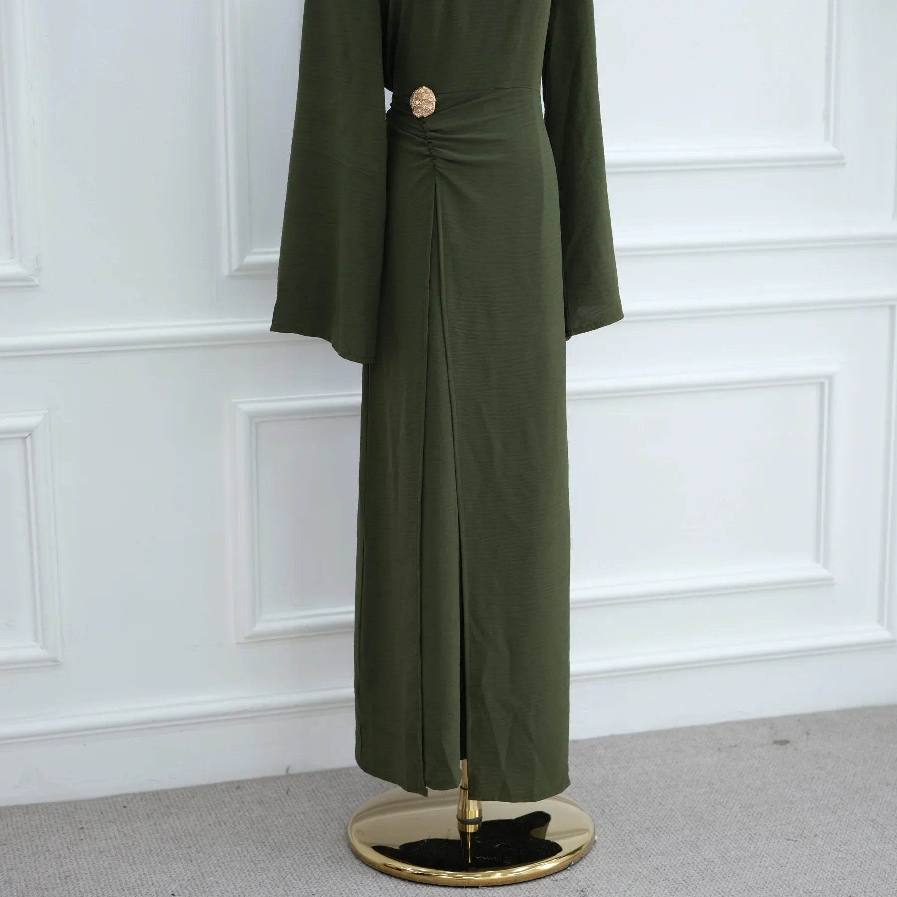 Arabic-Inspired Flow Robe with Draped Silhouette