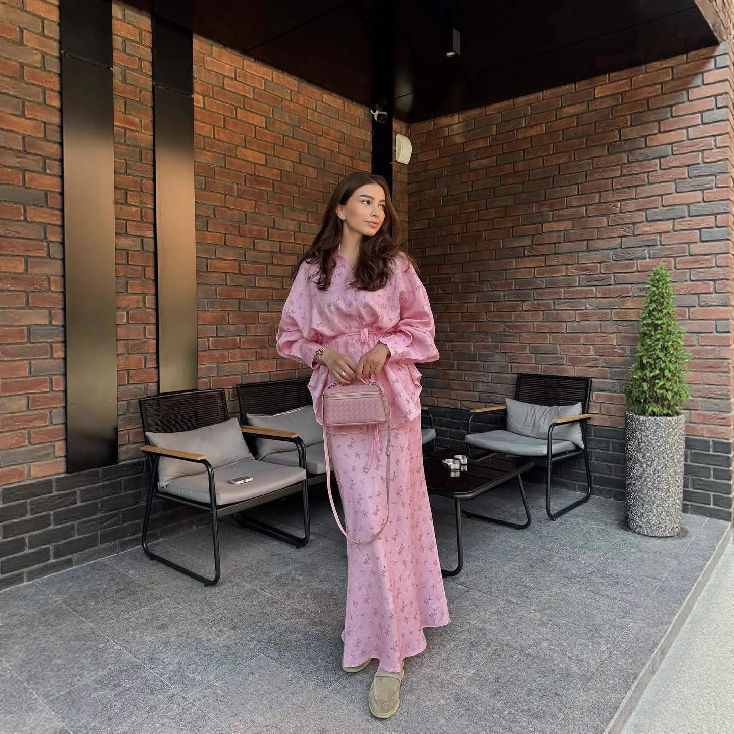 Blossom Vale— Long-Sleeve Floral Maxi Set