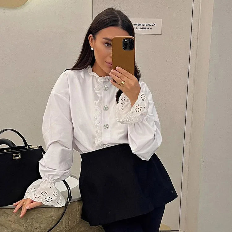 Lucienne Autumn Ruffle Shirt