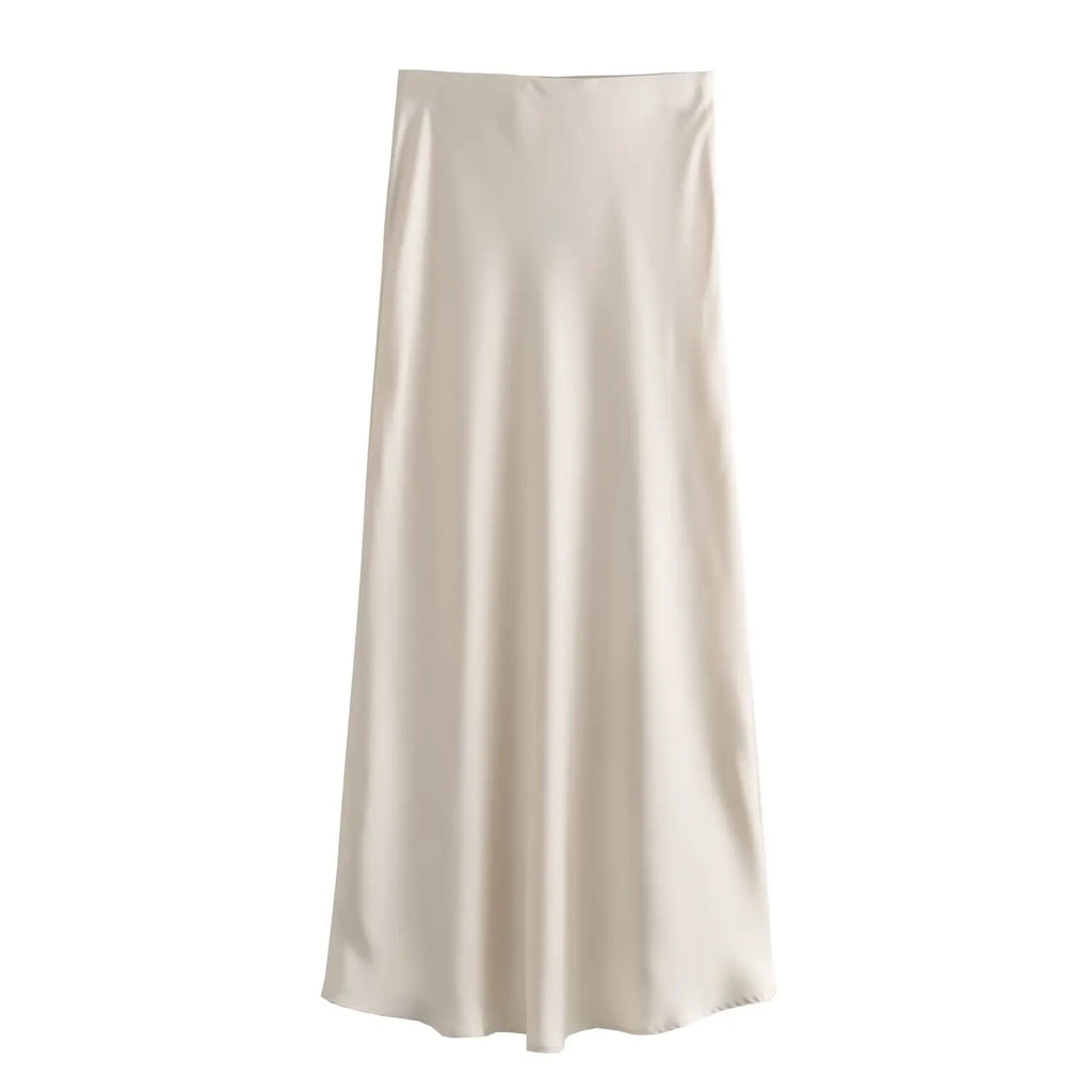 The Marcelline European Satin Midi