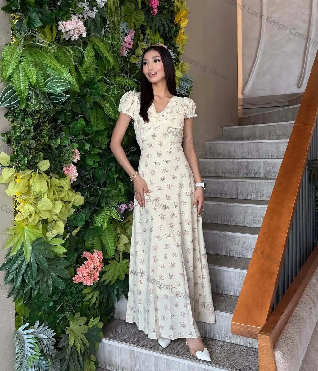 Buttercup Trail — Lacy Tie-Back Maxi