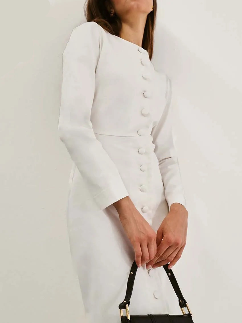 Saphira Classic O-Neck Dress