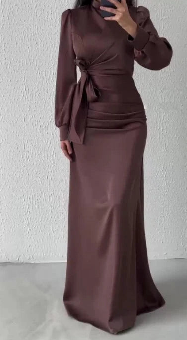 Lysandra Slim Satin Evening Dress