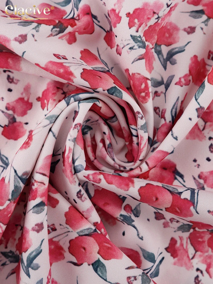 Petale Noir - Floral Doll-Collar Midi