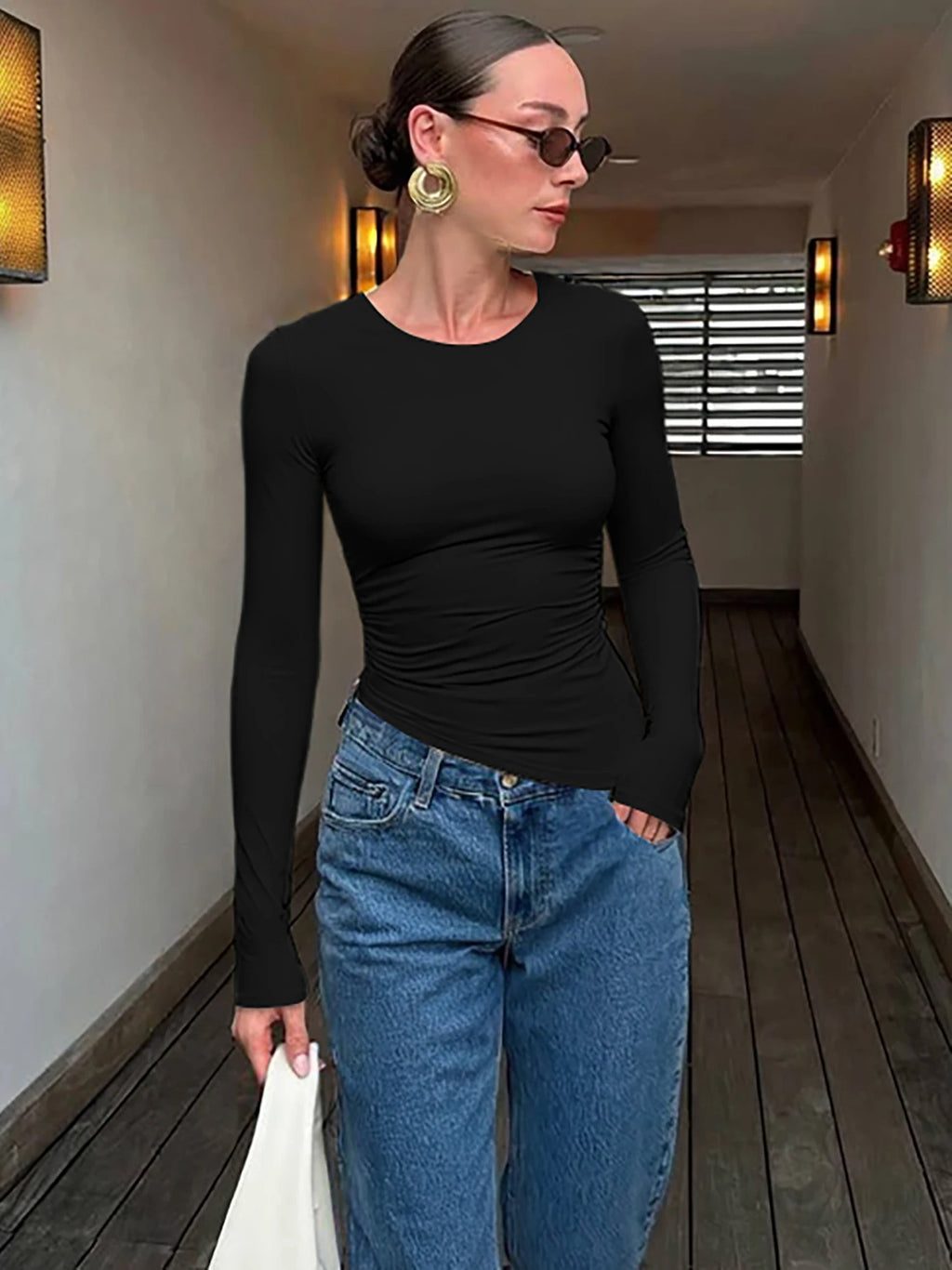 The Isolde Asymmetric Slim Top