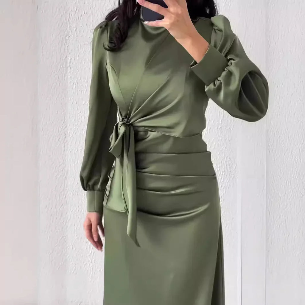 Lysandra Slim Satin Evening Dress