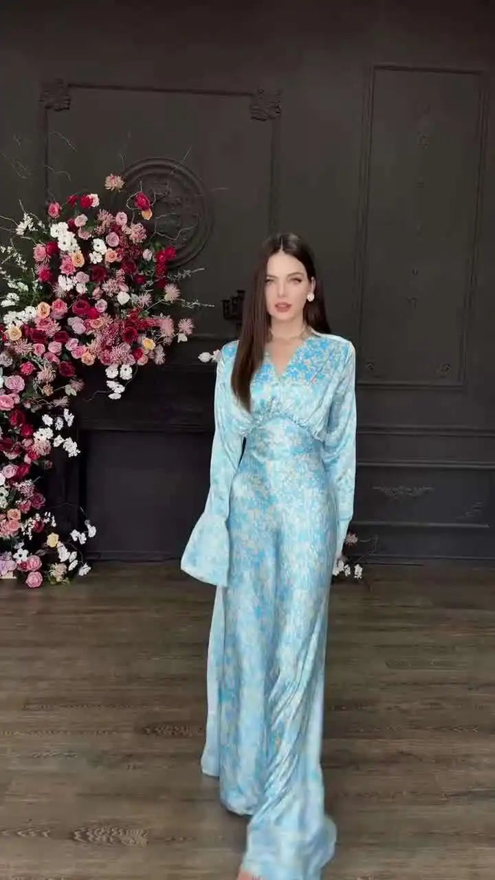 The Miralyn Maxi– Floral Pattern with Sculpted Waist