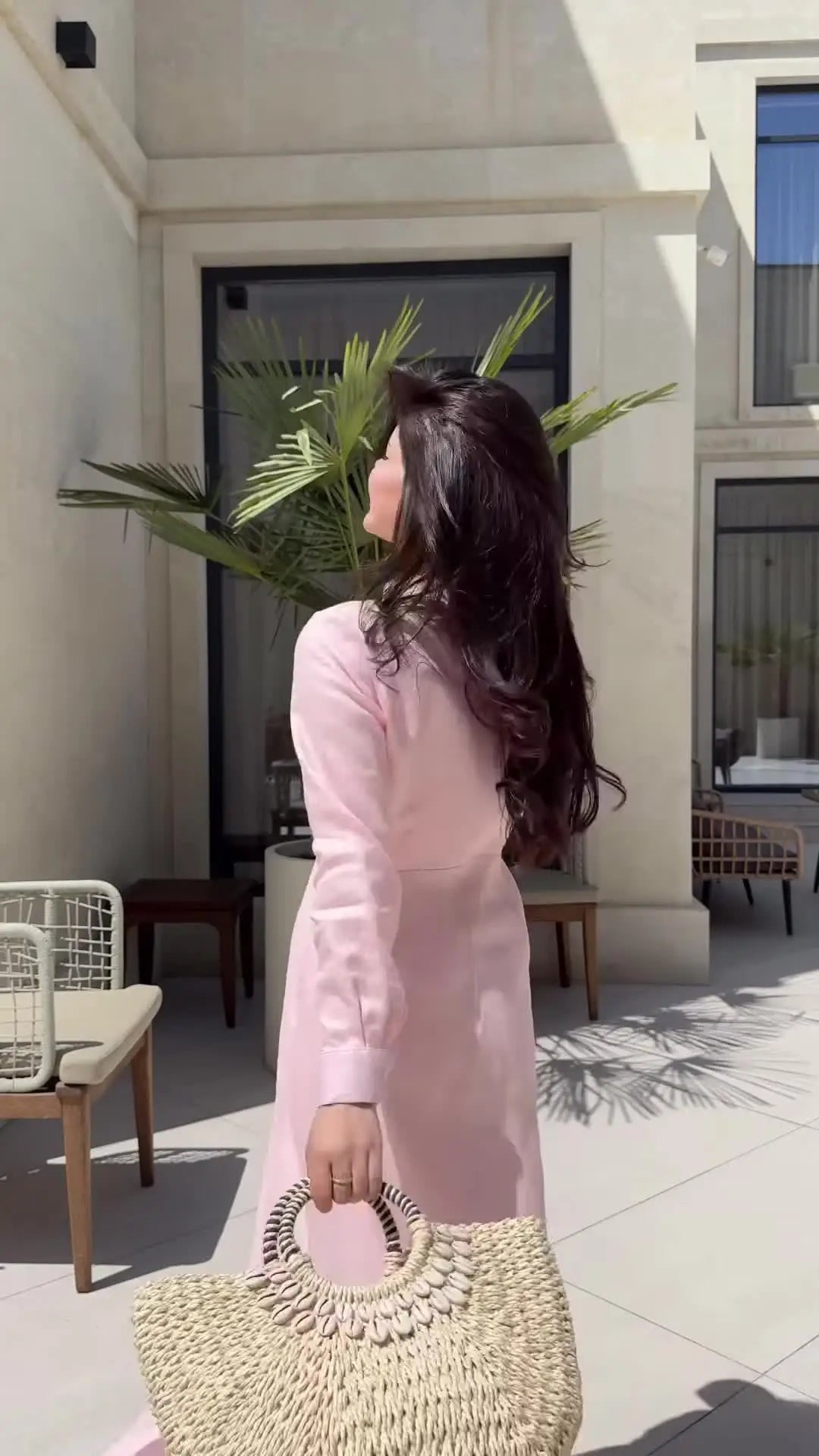 The Calistra Maxi- High-Collar Minimalist Robe