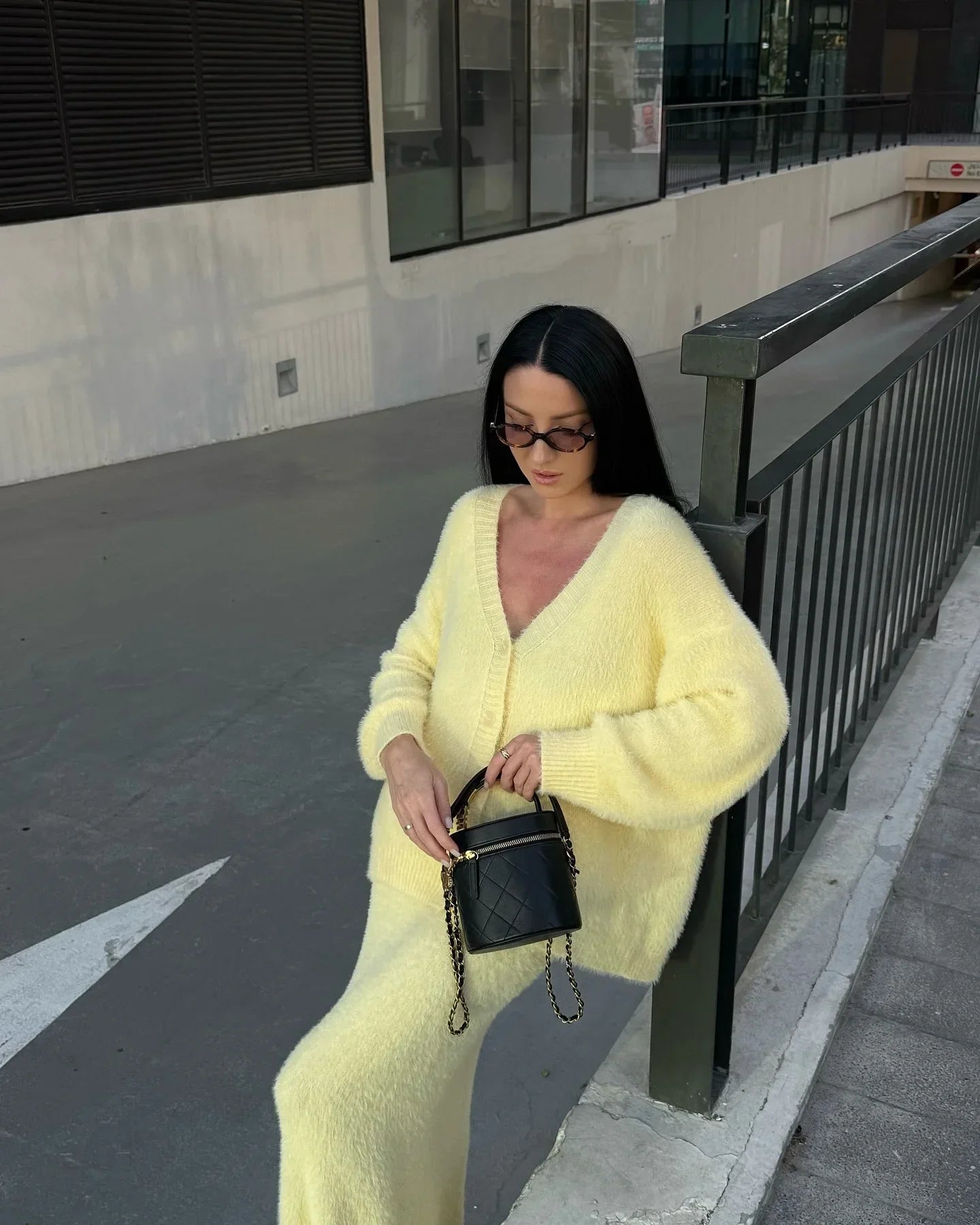 The Adrastine Set – Single-Breasted Knit Co-ord