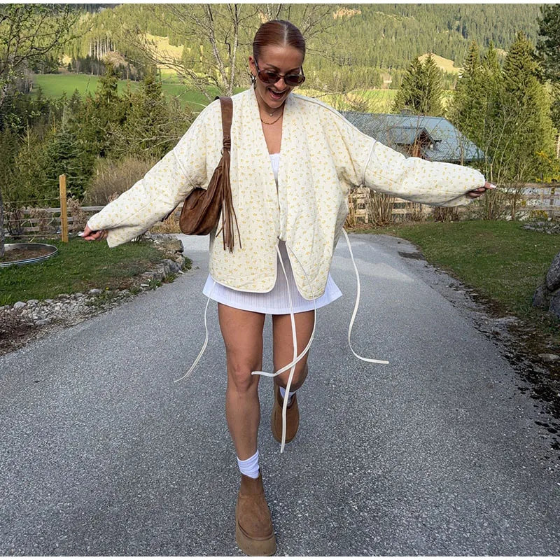 Marivelle Floral Cotton Jacket