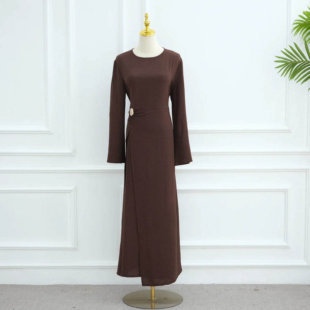 Arabic-Inspired Flow Robe with Draped Silhouette