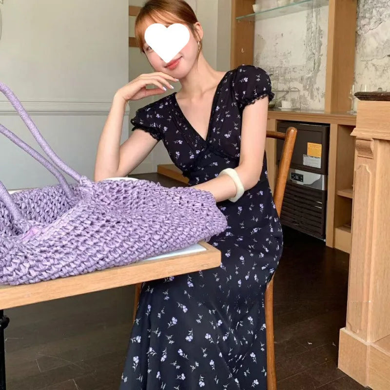 Buttercup Trail — Lacy Tie-Back Maxi