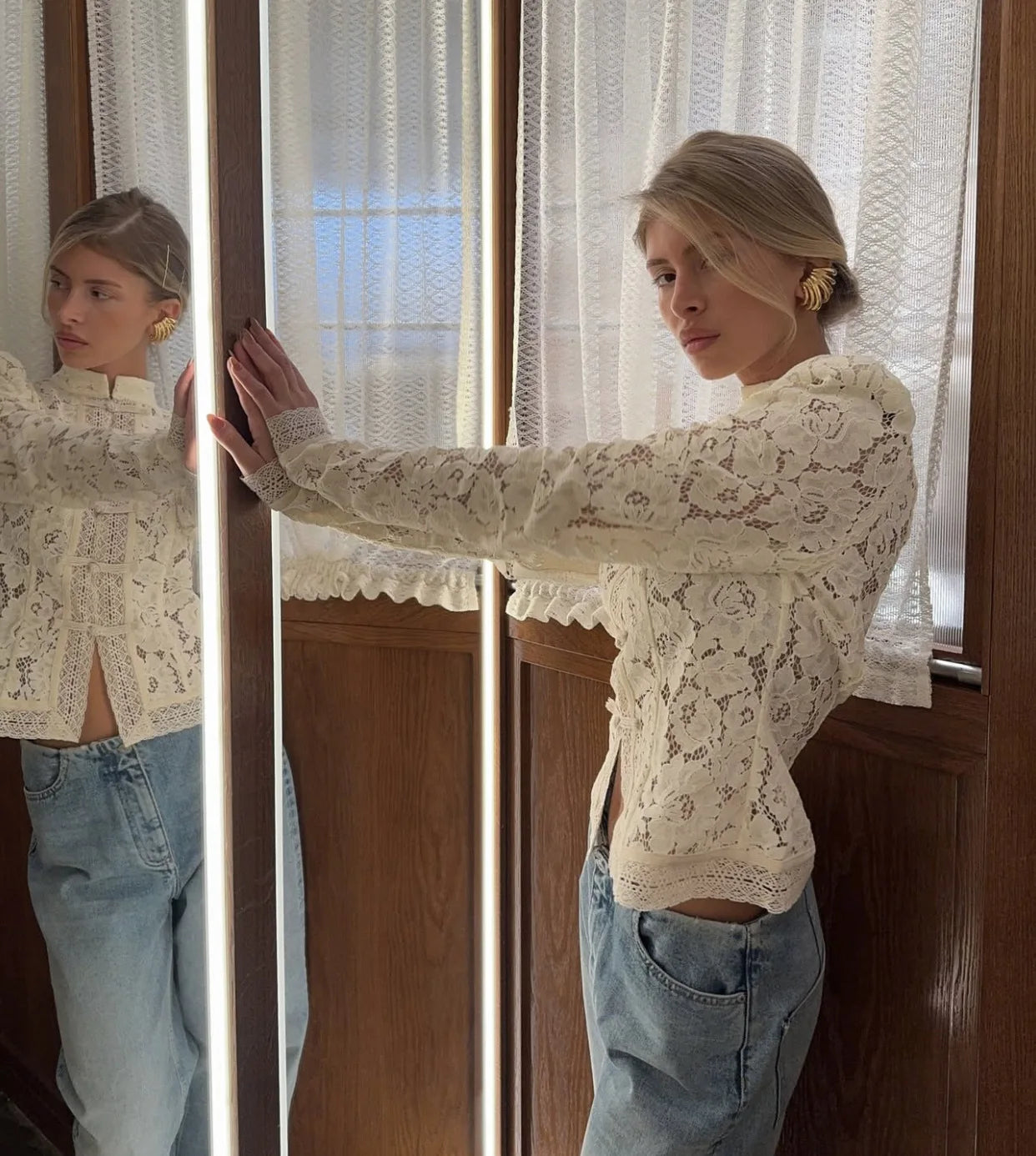 Ophelia Vintage Lace Shrug