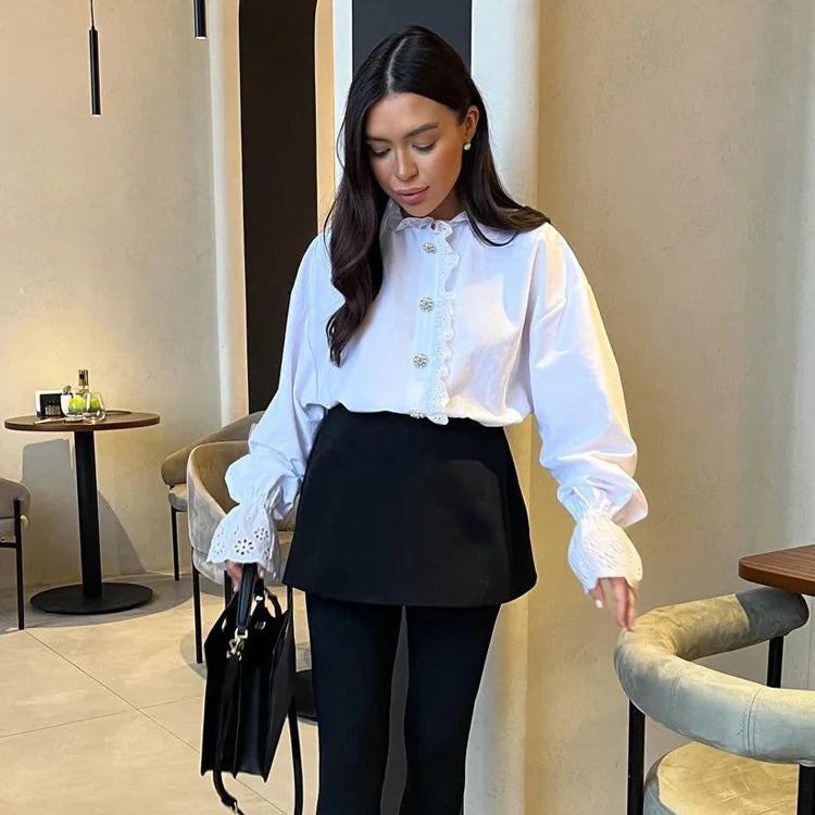 Lucienne Autumn Ruffle Shirt